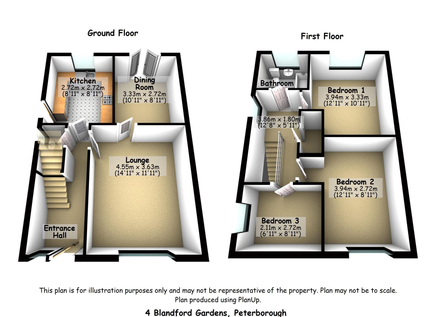 4 Blandford Gardens, Peterborough Capitol Lettors