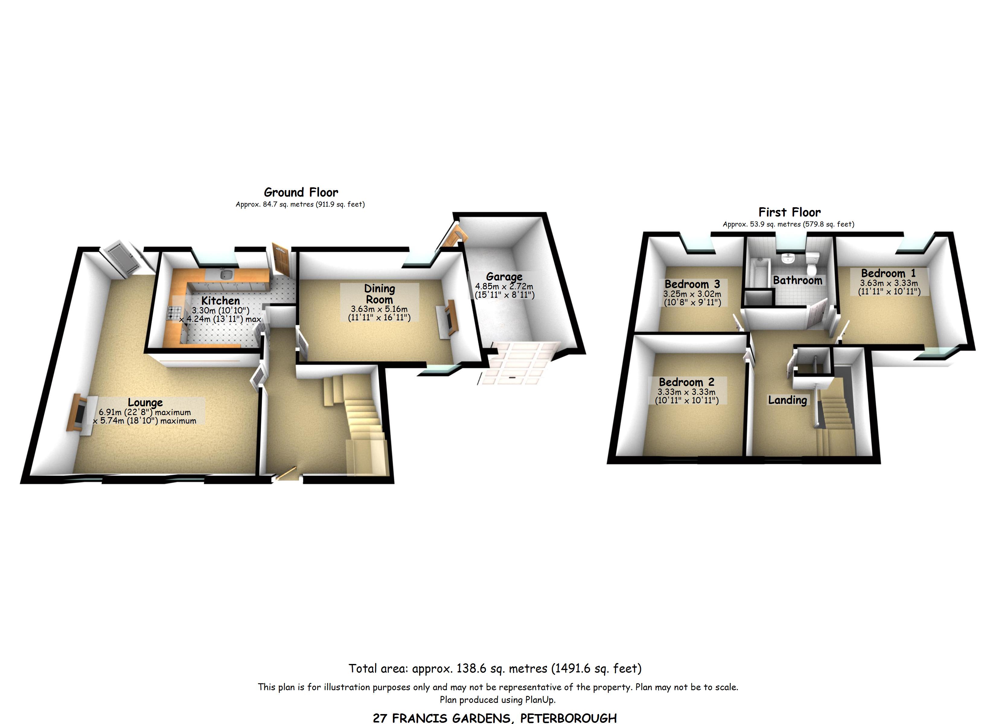 27 FRANCIS GARDENS, PETERBOROUGH Capitol Lettors